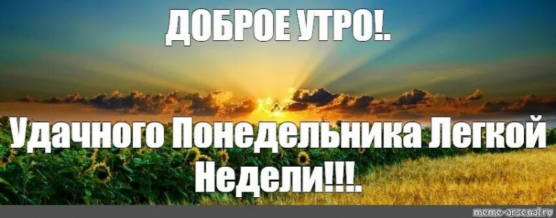  Хорошего понедельника! 200 добрых картинок 