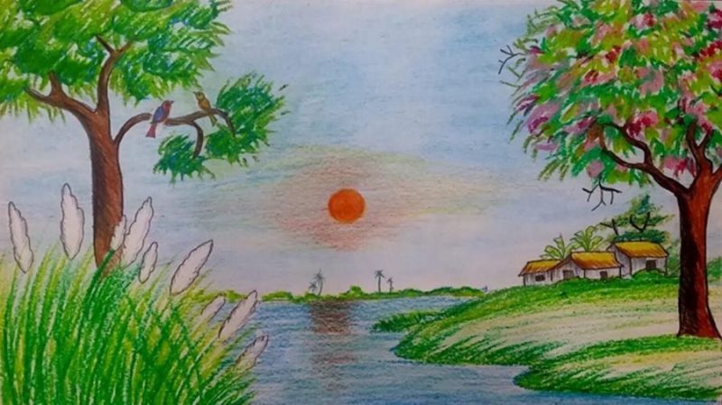  Пейзажи: 160 рисунков карандашами и не только 