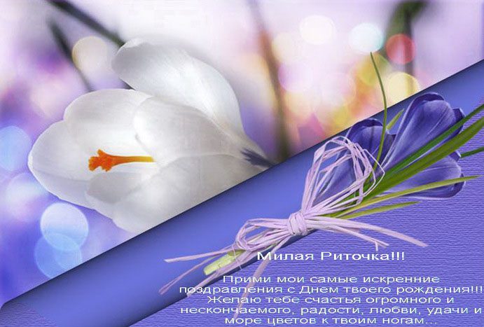  С днем рождения Рита картинки 
