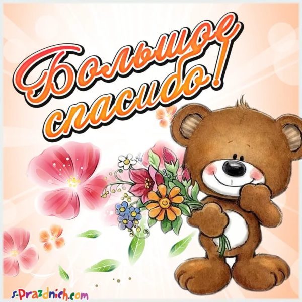  Спасибо большое! 100 красивых картинок 