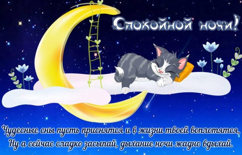 Спокойной ночи! 135 красивых картинок для женщин 