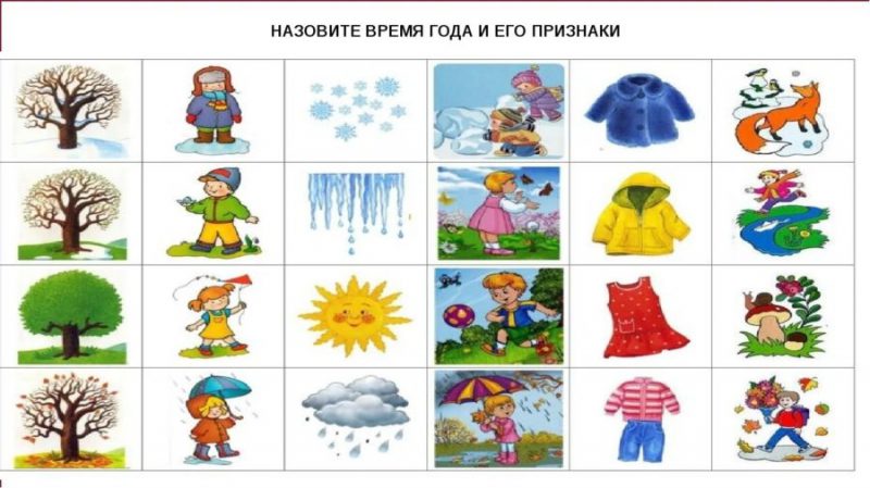  Времена года: 90 картинок для детей дошкольного возраста 