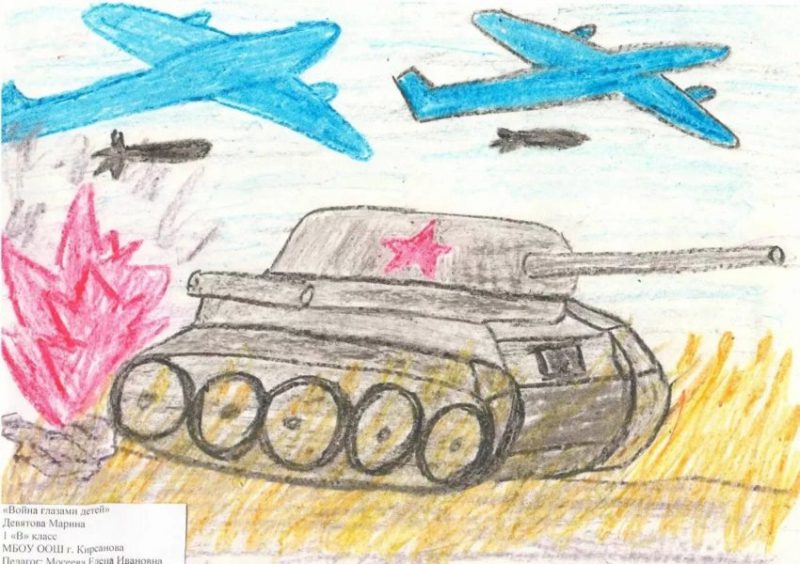 Рисунки на военную тему