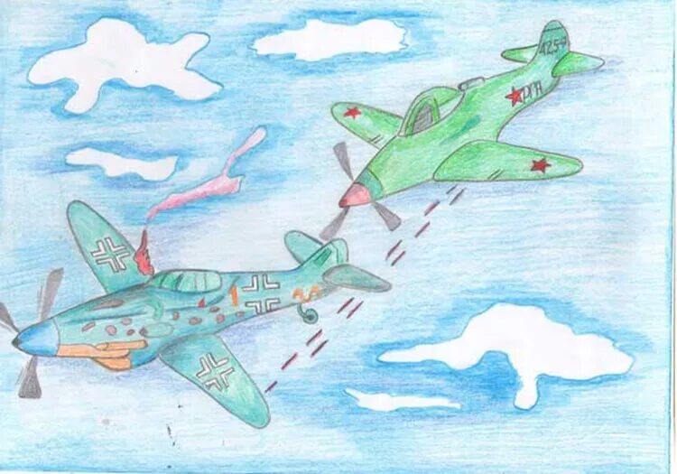 Рисунки на военную тему